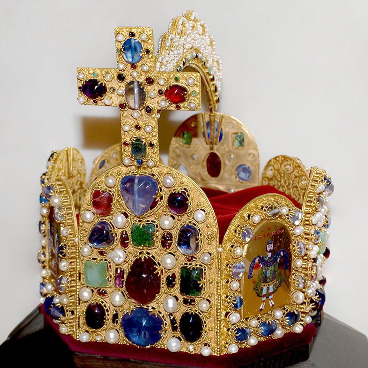 Glass Stones for a Replica of the Imperial Crown of the Holy Roman Empire